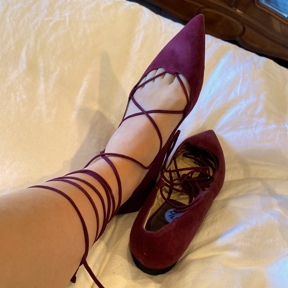 Michael Kors Collection size 6.5 37 ballerina 🩰 flats suede leather made in🇮🇹